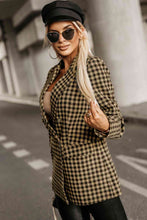 Load image into Gallery viewer, Classy Plaid Long Sleeve Blazer
