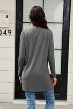 Load image into Gallery viewer, Basic Bae Open Front Long Sleeve Cardigan with Pockets
