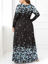 Load image into Gallery viewer, Plus Size Round Neck Maxi Dress with Pockets
