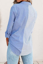 Load image into Gallery viewer, Striped Button Up Long Sleeve Shirt
