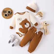 Load image into Gallery viewer, Bear Round Neck Bodysuit and Joggers Set
