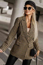 Load image into Gallery viewer, Classy Plaid Long Sleeve Blazer
