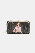 Load image into Gallery viewer, Nicole Lee USA Signature Kiss Lock Crossbody Wallet
