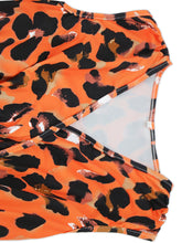 Load image into Gallery viewer, Tied Printed Surplice Tiered Tank Dress
