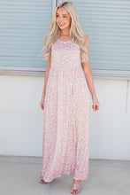 Load image into Gallery viewer, Leopard Round Neck Sleeveless Maxi Dress
