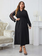 Load image into Gallery viewer, Fame Plus Size Printed Long Sleeve Dress
