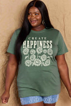 Load image into Gallery viewer, CREATE HAPPINESS Graphic Cotton T-Shirt
