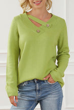 Load image into Gallery viewer, Asymmetrical Neck Sweater
