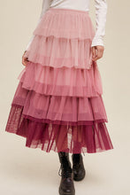 Load image into Gallery viewer, Lacey Tulle Midi Skirt

