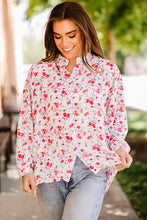 Load image into Gallery viewer, Floral High-Low Blouse
