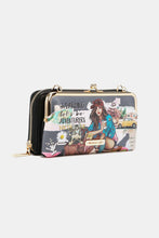 Load image into Gallery viewer, Nicole Lee USA Signature Kiss Lock Crossbody Wallet
