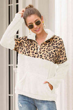 Load image into Gallery viewer, Leopard Dropped Shoulder Sweatshirt
