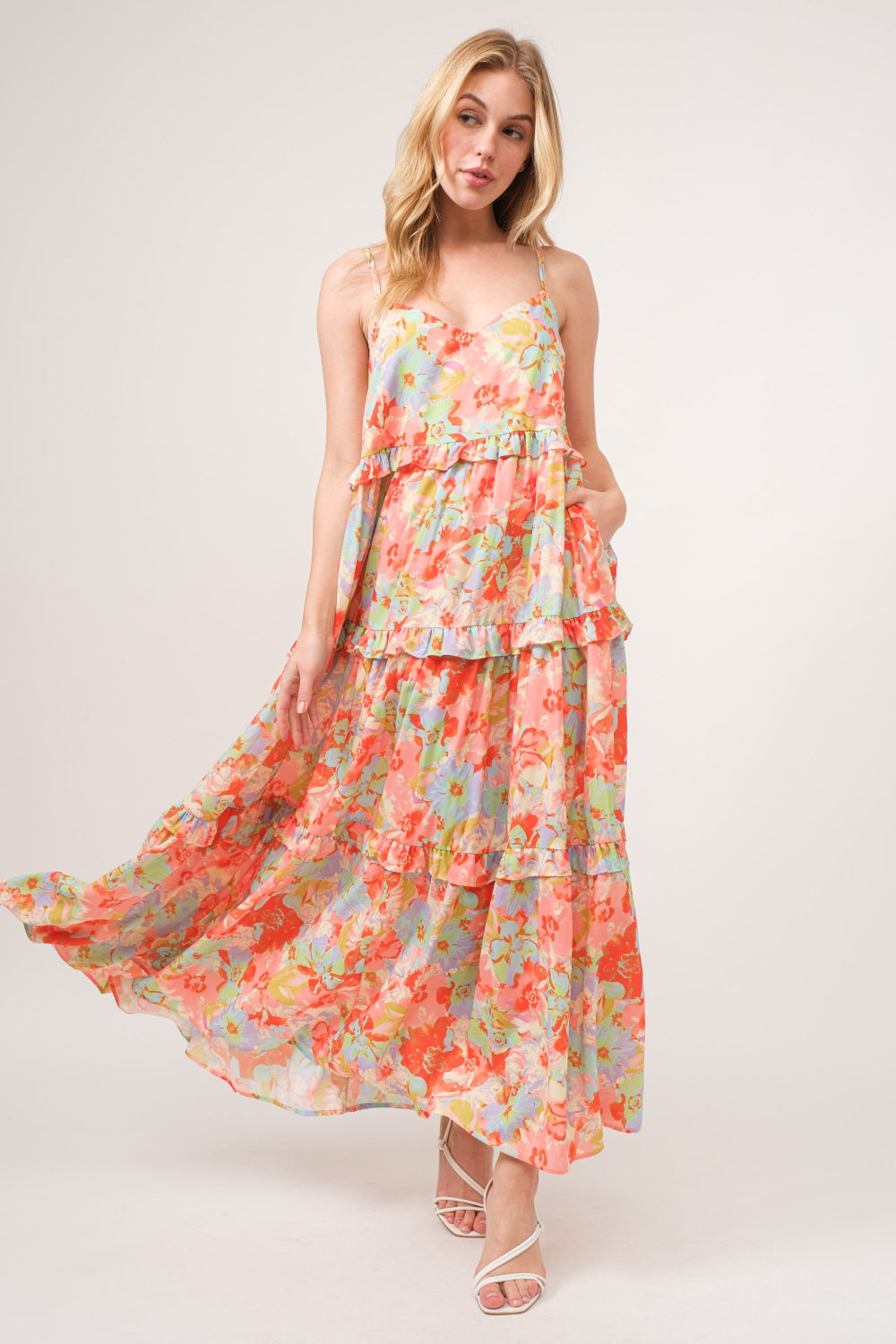 Cassie Floral Maxi Cami Dress