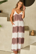 Load image into Gallery viewer, Tie-Dye V-Neck Maxi Cami Dress
