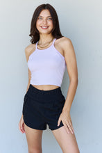 Load image into Gallery viewer, Ninexis Everyday Staple Soft Modal Short Strap Ribbed Tank Top in Lavender
