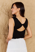 Load image into Gallery viewer, Say The Least Criss Cross Back Detail Top
