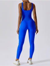 Load image into Gallery viewer, Wide Strap Sleeveless Active Jumpsuit
