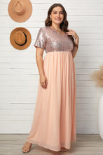 Load image into Gallery viewer, Sequined Spliced Maxi Dress
