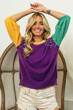 Load image into Gallery viewer, BiBi Color Block Sweater
