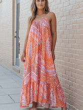 Load image into Gallery viewer, Printed Sleeveless Round Neck Maxi Dress
