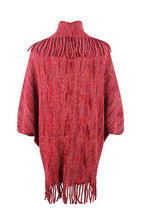 Load image into Gallery viewer, Fringe Detail Printed Poncho
