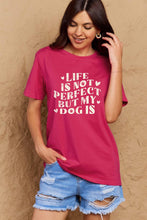 Load image into Gallery viewer, Dog Slogan Graphic Cotton T-Shirt
