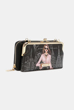 Load image into Gallery viewer, Nicole Lee USA Signature Kiss Lock Crossbody Wallet
