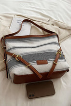 Load image into Gallery viewer, Striped Large Canvas Bag
