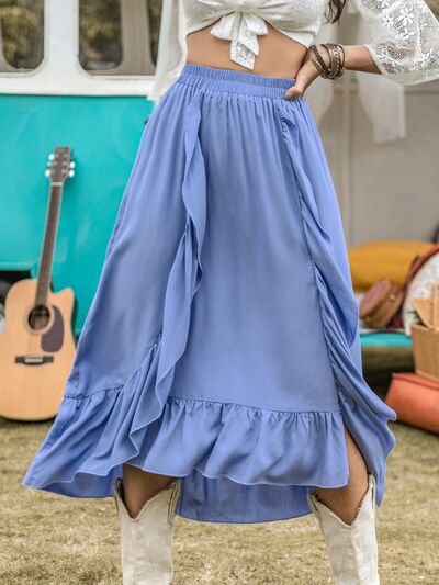 Real Ruffle Trim Skirt