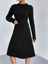 Load image into Gallery viewer, Rib-Knit Sweater and Skirt Set
