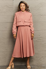 Load image into Gallery viewer, She Is A Class Act Midi Skirt Set
