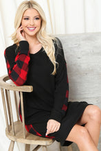 Load image into Gallery viewer, Plaid BR Midi Dress
