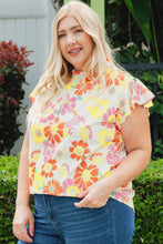 Load image into Gallery viewer, Floral Butterfly Sleeve Blouse
