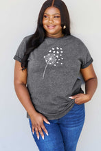 Load image into Gallery viewer, Simply Love Full Size Dandelion Heart Graphic Cotton T-Shirt
