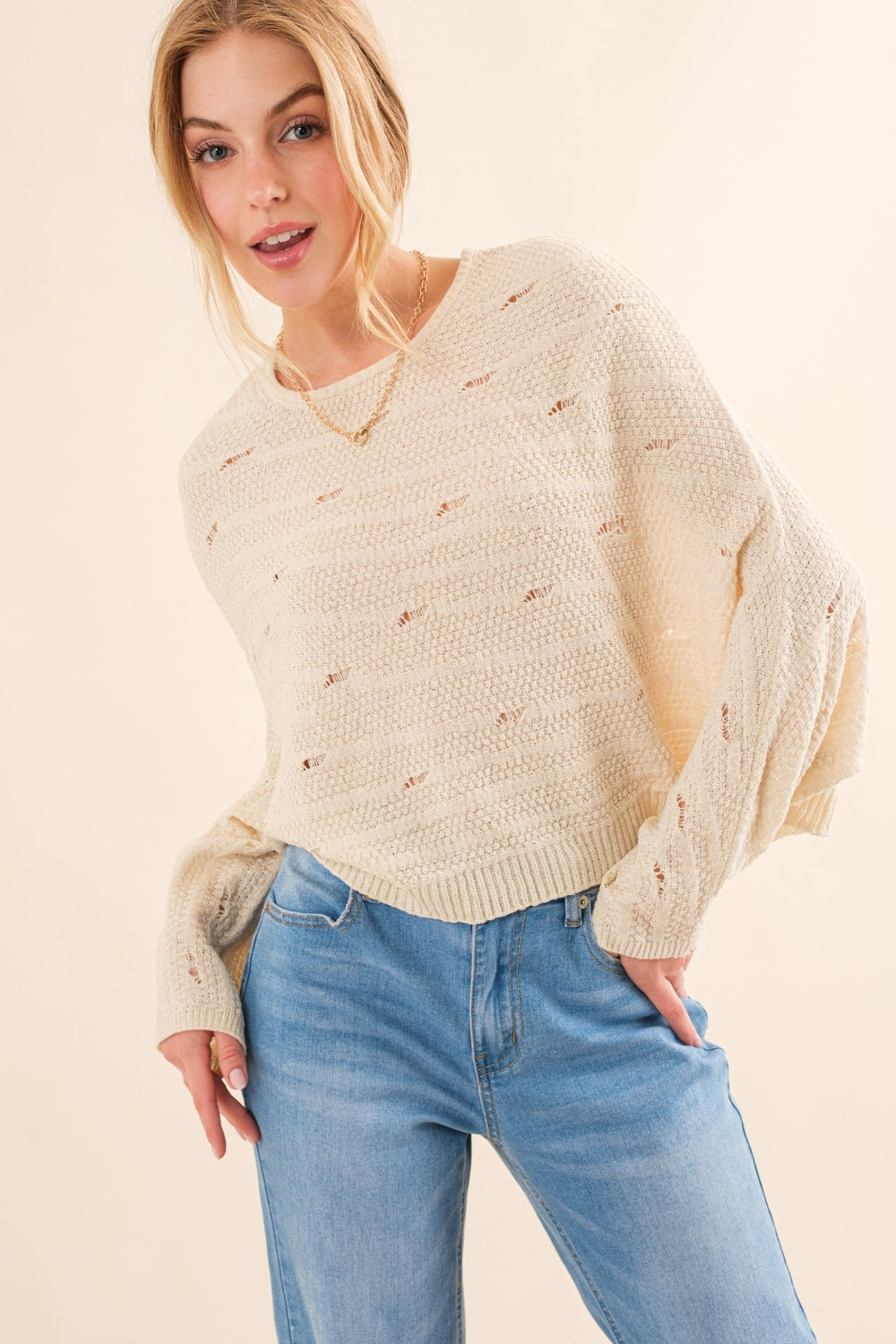 Jassie Dolman Sleeves Sweater