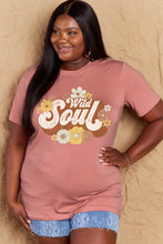 Load image into Gallery viewer, Simply Love Full Size WILD SOUL Graphic Cotton T-Shirt
