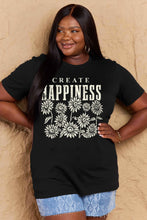 Load image into Gallery viewer, CREATE HAPPINESS Graphic Cotton T-Shirt
