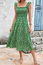 Load image into Gallery viewer, Evergreen Ruffled Midi Dress
