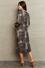 Load image into Gallery viewer, Printed Long Sleeve Round Neck Dress
