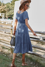 Load image into Gallery viewer, Frill Trim Buttoned Dress
